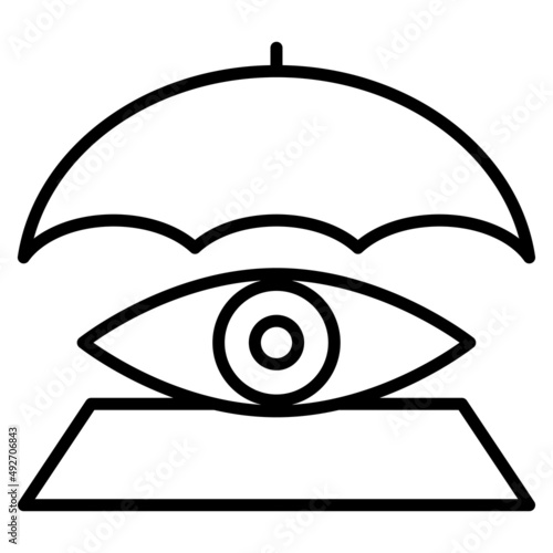Vision Insurance vector icon illustration