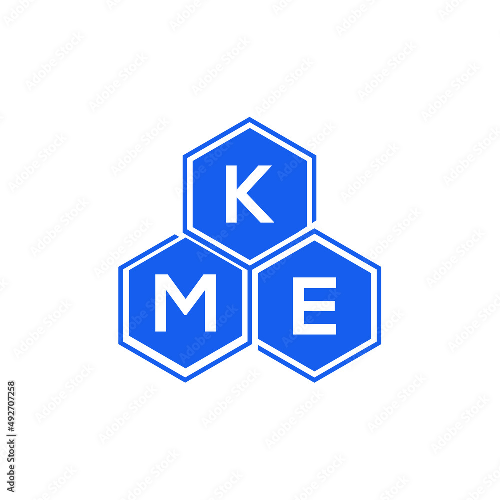 KME letter logo design on White background. KME creative initials letter logo concept. KME letter design. 
