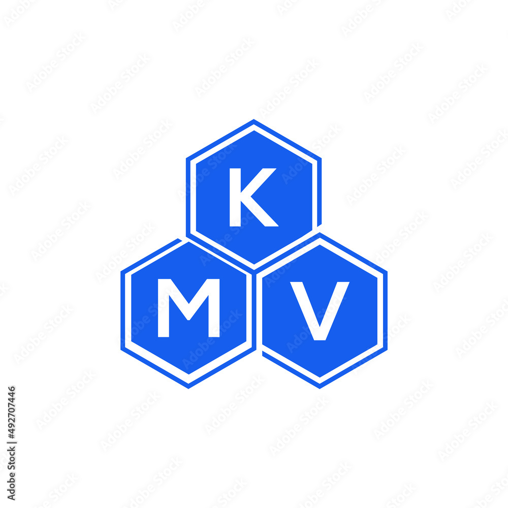 KMV letter logo design on White background. KMV creative initials letter logo concept. KMV letter design. 
