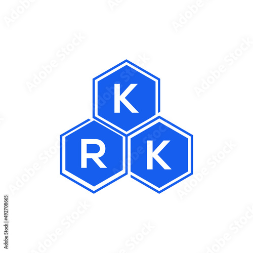 KRK letter logo design on White background. KRK creative initials letter logo concept. KRK letter design. 
