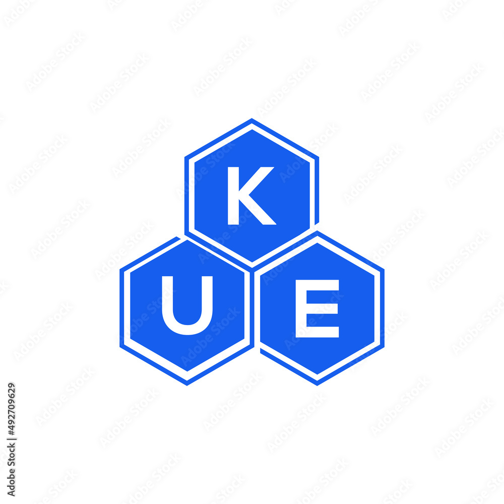 KUE letter logo design on White background. KUE creative initials letter logo concept. KUE letter design. 

