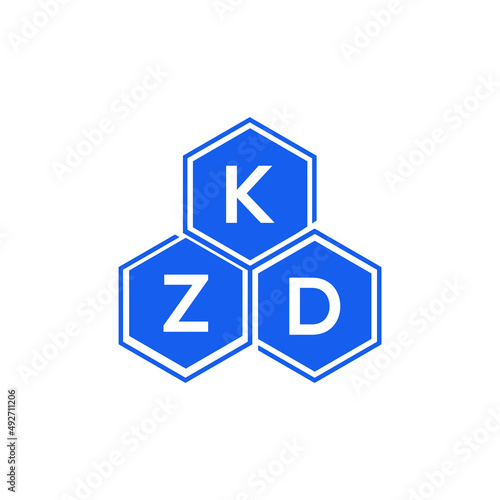 KZD letter logo design on White background. KZD creative initials letter logo concept. KZD letter design. 