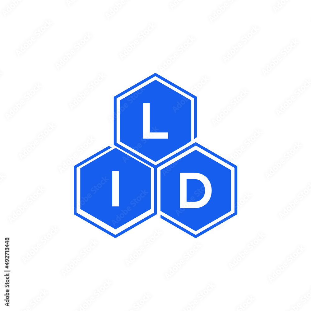 LID letter logo design on White background. LID creative initials letter logo concept. LID letter design. 