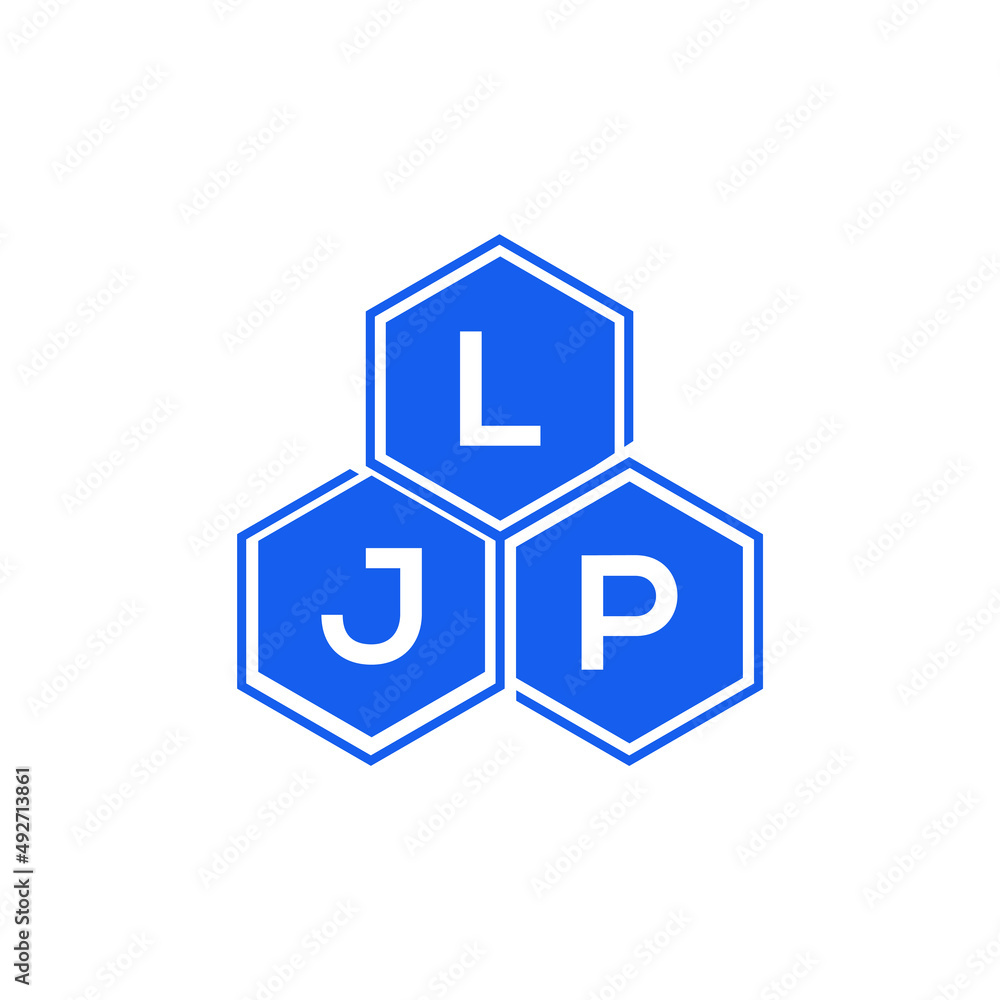 LJP letter logo design on White background. LJP creative initials letter logo concept. LJP letter design. 