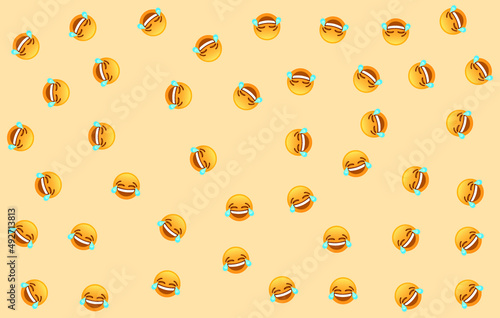 background of  laughing emojis for top funny list
