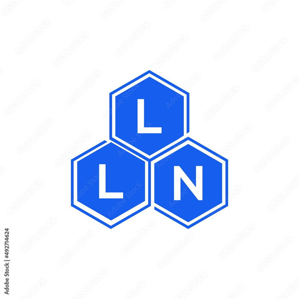 LLN letter logo design on White background. LLN creative initials letter logo concept. LLN letter design. LLN letter logo design on White background. LLN creative initials letter logo concept. LLN letter design.