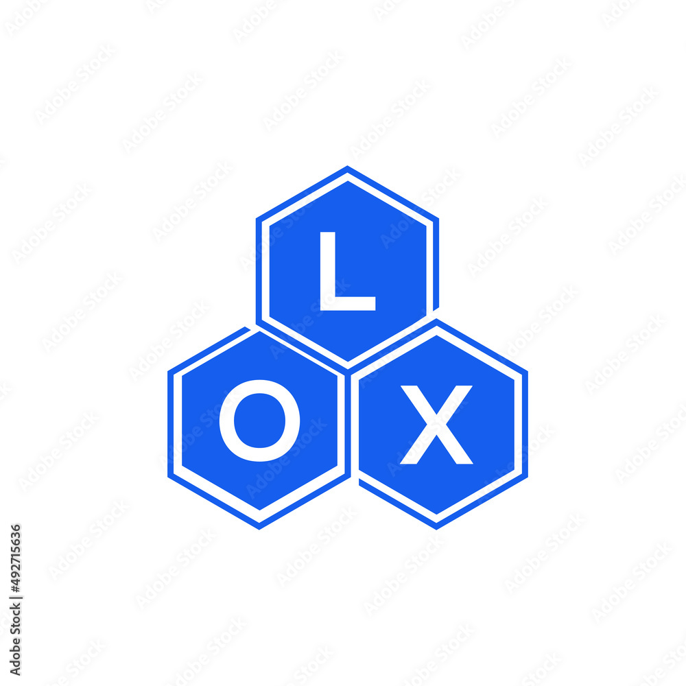 LOX letter logo design on White background. LOX creative initials letter logo concept. LOX letter design. LOX letter logo design on White background. LOX creative initials letter logo concept. LOX letter design.