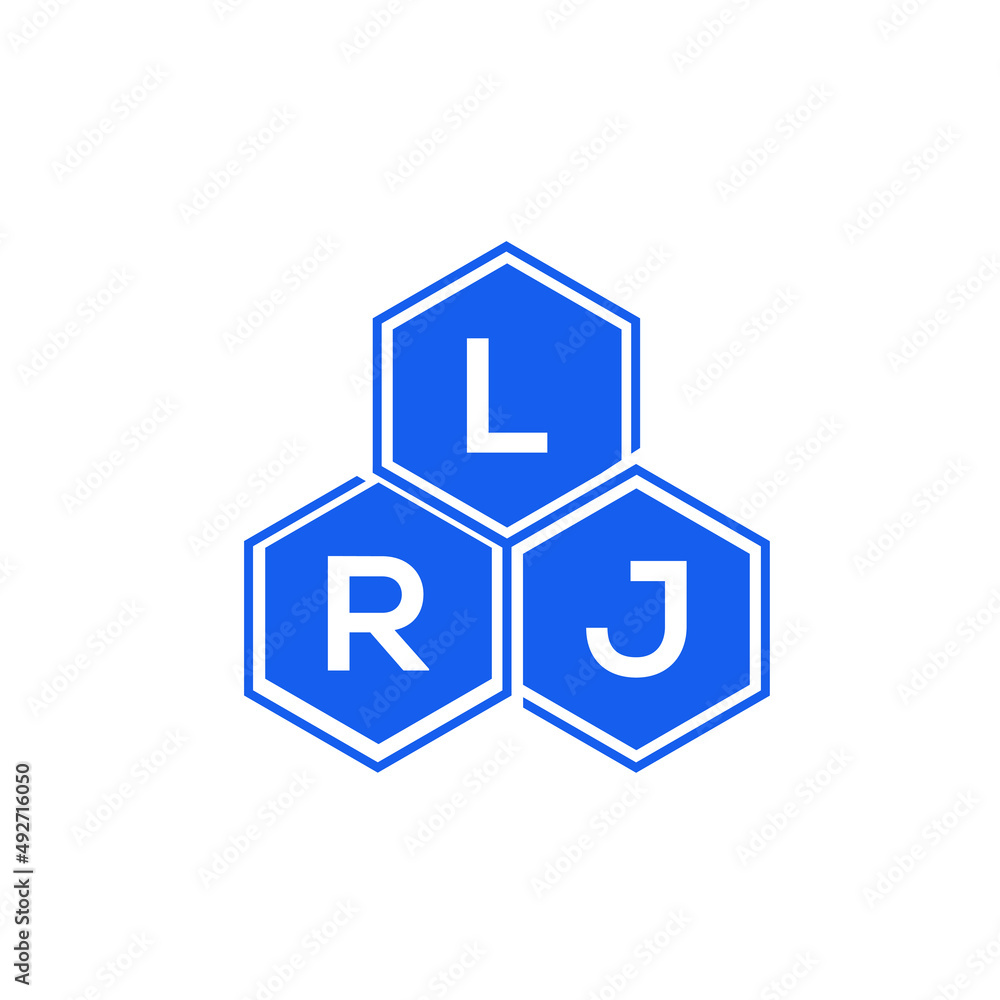 LRJ letter logo design on White background. LRJ creative initials letter logo concept. LRJ letter design. LRJ letter logo design on White background. LRJ creative initials letter logo concept. LRJ letter design.