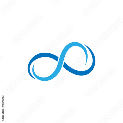 Infinity icon design template vector isolated illustration