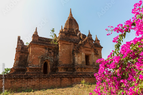 Nameless ancient temple in Bagan, Myanmar (Burma), on a sunny day. © tuomaslehtinen