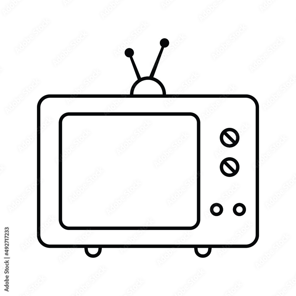 Classic Television Icon Image. Vector illustration eps10 Classic Television Icon Image. Vector illustration eps10