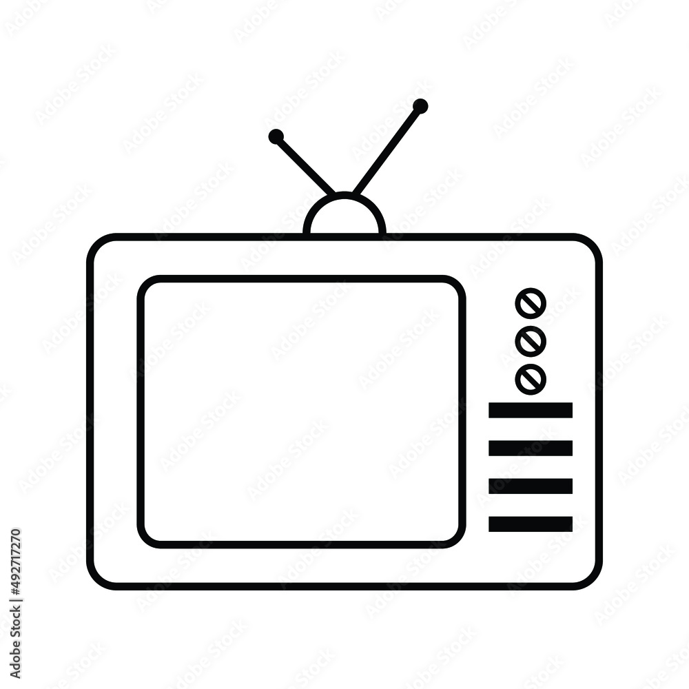 Classic Television Icon Image. Vector illustration eps10 Classic Television Icon Image. Vector illustration eps10