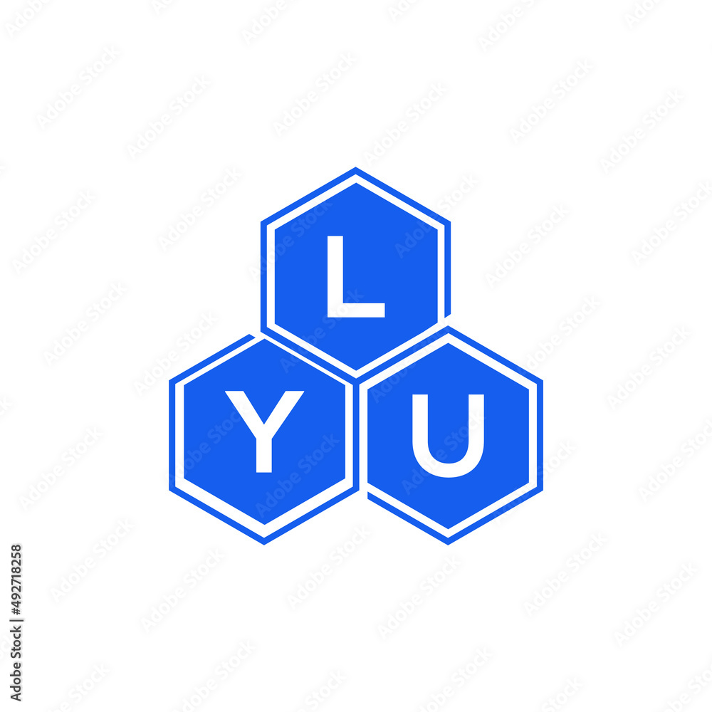 LYU letter logo design on White background. LYU creative initials letter logo concept. LYU letter design. LYU letter logo design on White background. LYU creative initials letter logo concept. LYU letter design.