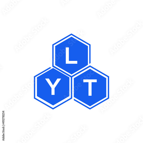 LYT letter logo design on White background. LYT creative initials letter logo concept. LYT letter design. 