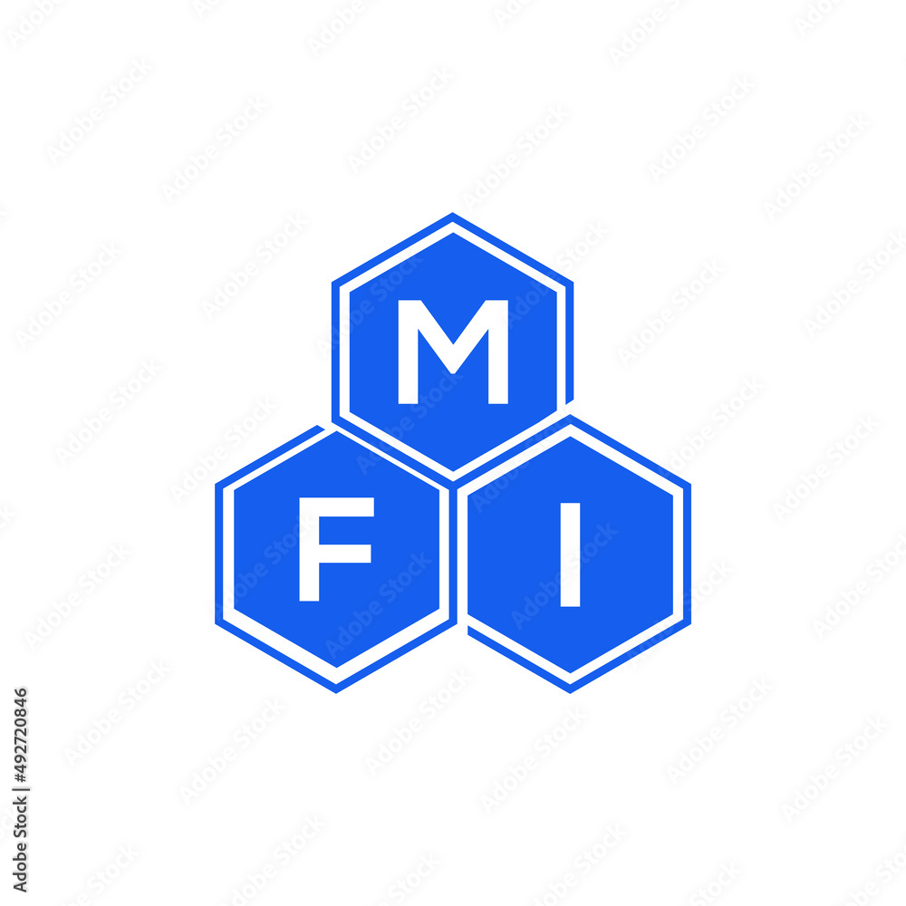 MFI letter logo design on white background. MFI  creative initials letter logo concept. MFI letter design.
