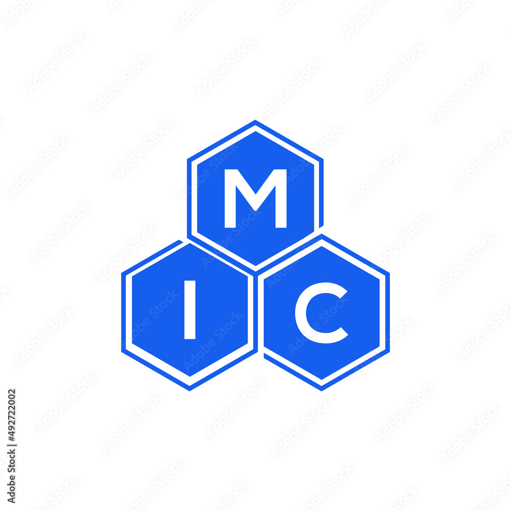 MIC letter logo design on White background. MIC creative initials letter logo concept. MIC letter design. MIC letter logo design on White background. MIC creative initials letter logo concept. MIC letter design.