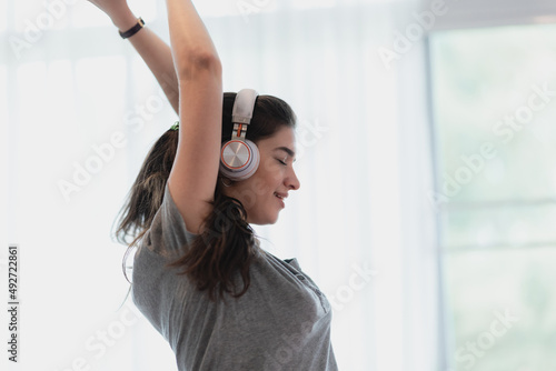 young woman person wearing ...