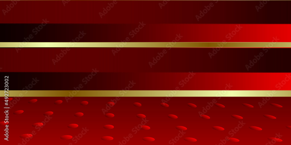 Obraz premium Modern red and gold background vector