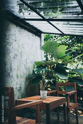cafe table display setting ...