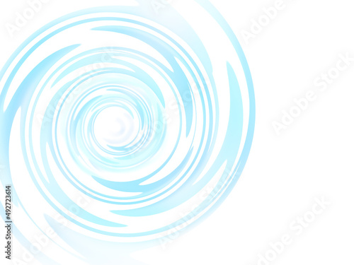 水の波紋のアブストラクト背景3（白背景）