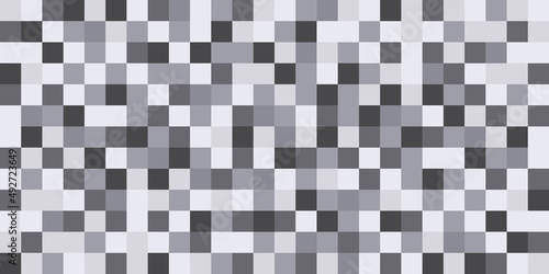 Censor blur effect texture for face or nude skin. Censored mosaic square background. Blurry pixel gray censorship rectangle. Vector illustration.