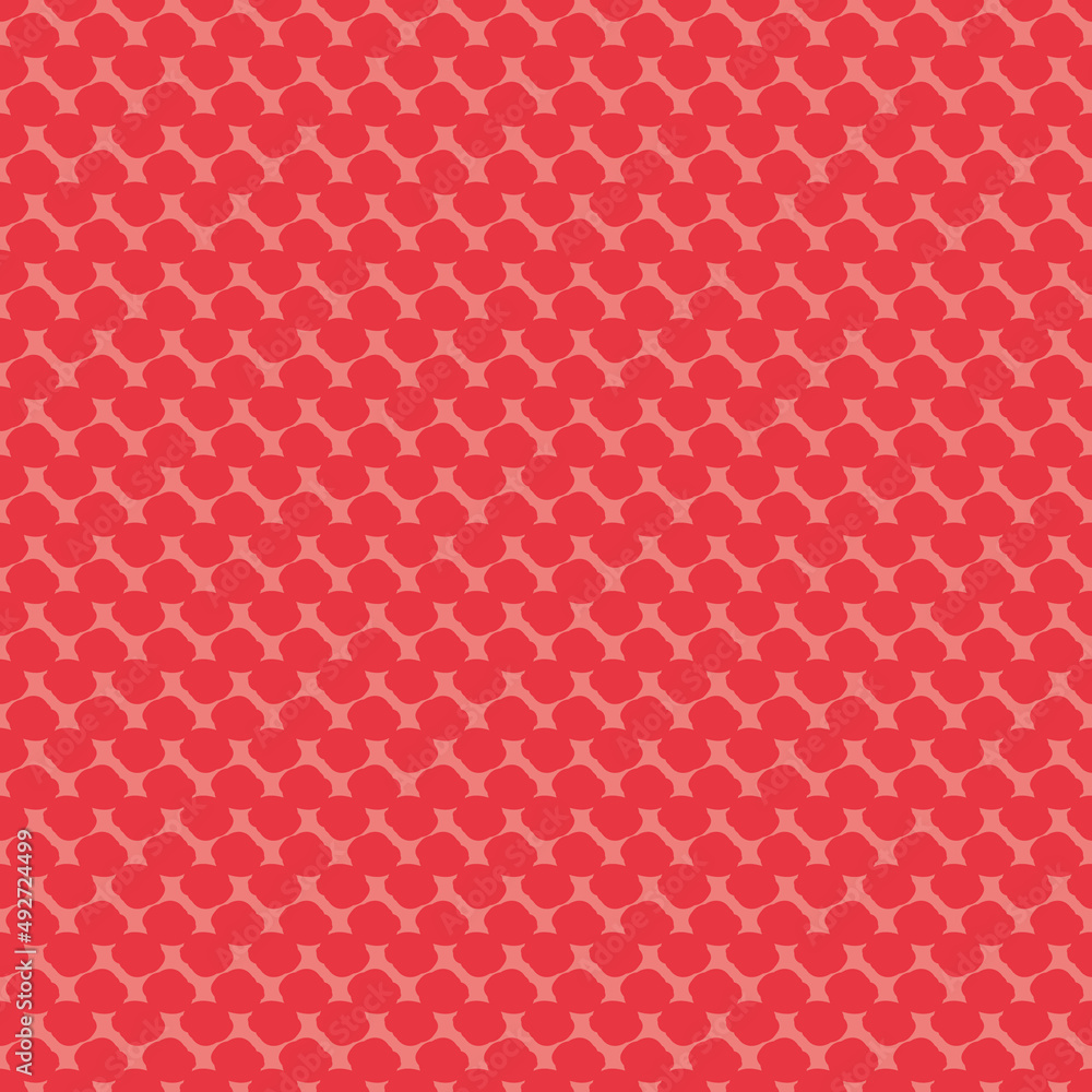Seamless geometric Pattern on a red background. you can use it for wrapping paper, for fabric, for background. Vector floral pattern