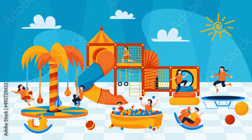 Children Playroom Illustration