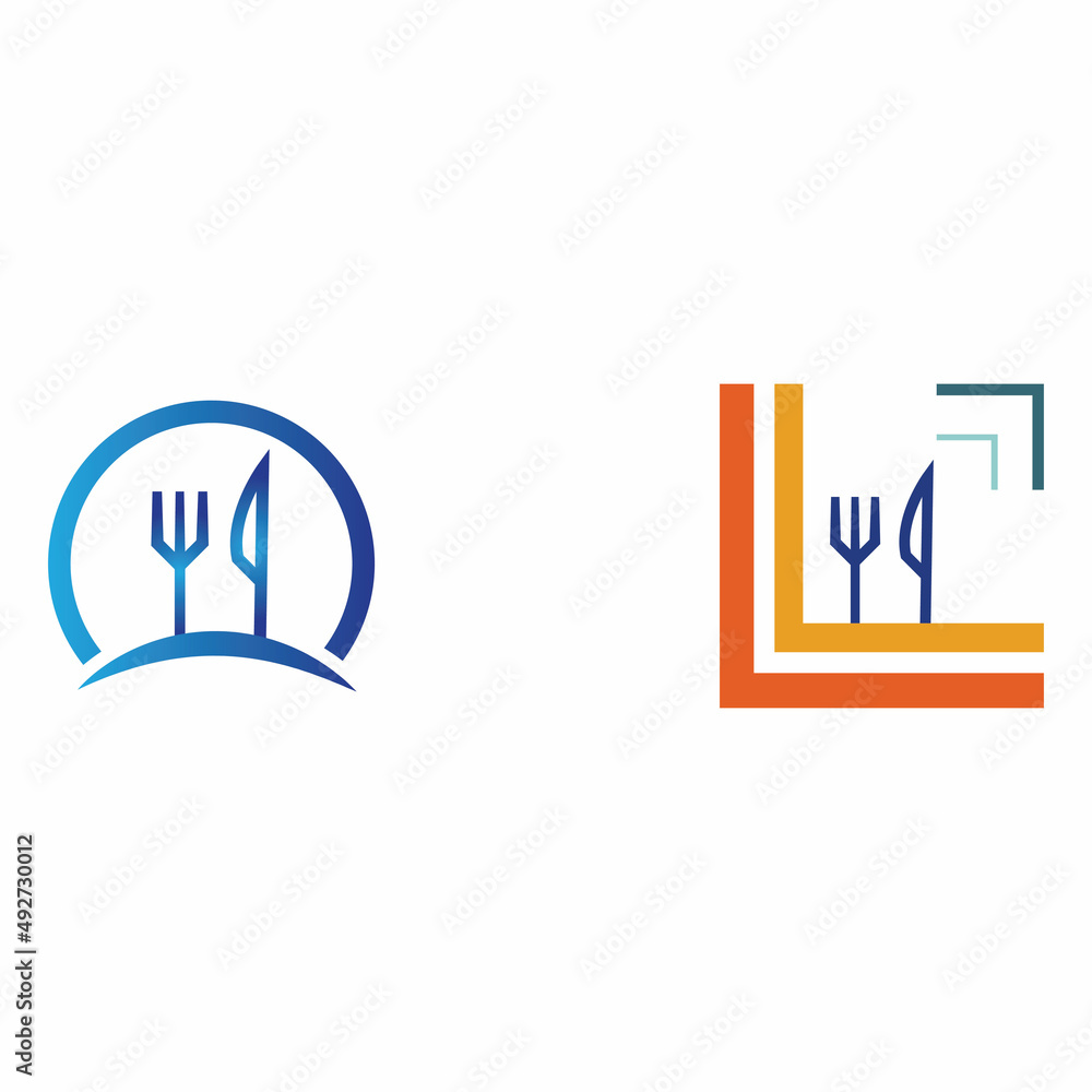 fork and spoon restaurant logo vector template Part 2 fork and spoon restaurant logo vector template Part 2