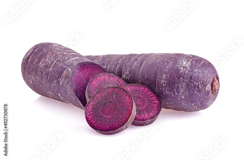 Wallpaper Mural purple carrot isolated on white background Torontodigital.ca
