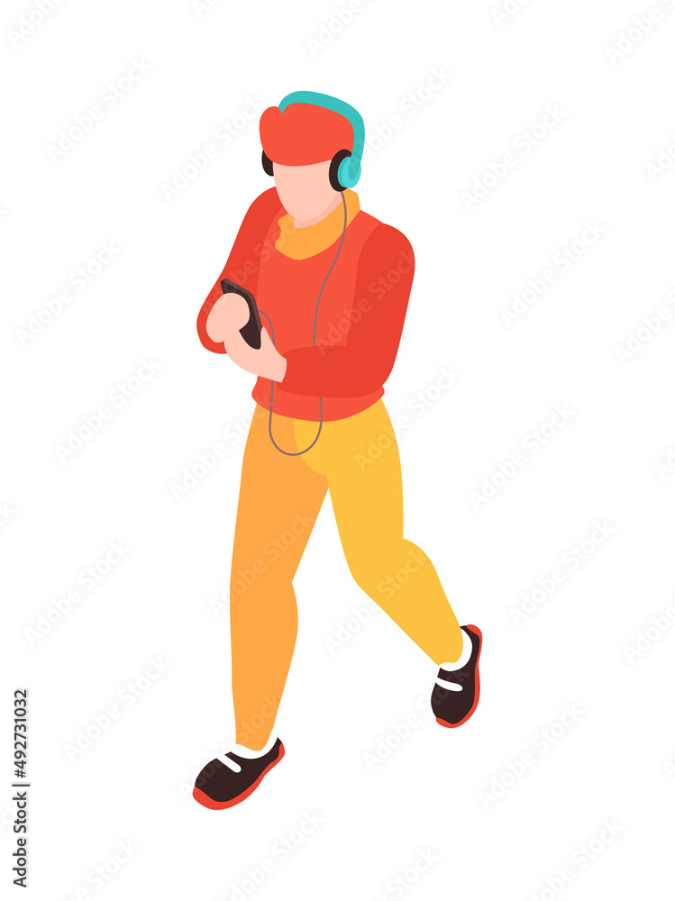 Fototapeta premium Music On Go Composition