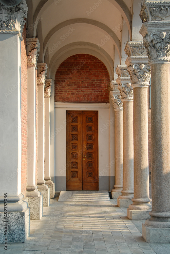 View of the cloister, Italy