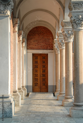 View of the cloister, Italy