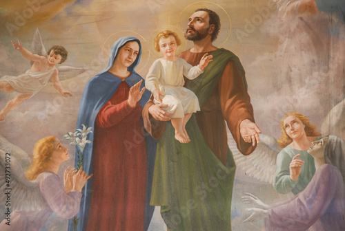 Italy - June 2000: Holy Family