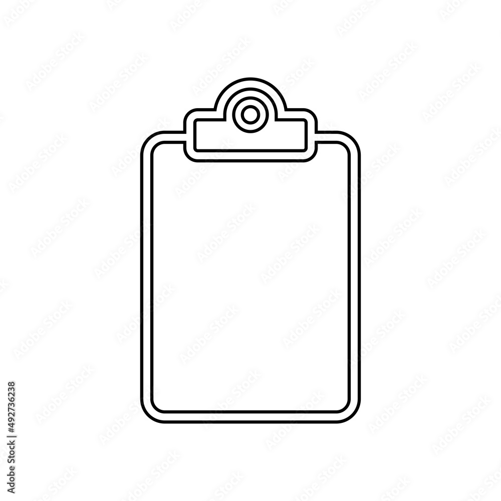 Clipboard icon in line style Clipboard icon in line style