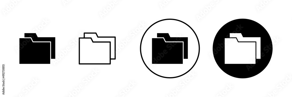 Folder icons set. folder sign and symbol Folder icons set. folder sign and symbol