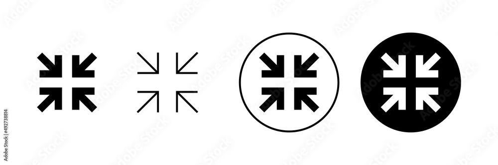 Fullscreen Icon set. Expand to full screen sign and symbol. Arrows symbol Fullscreen Icon set. Expand to full screen sign and symbol. Arrows symbol