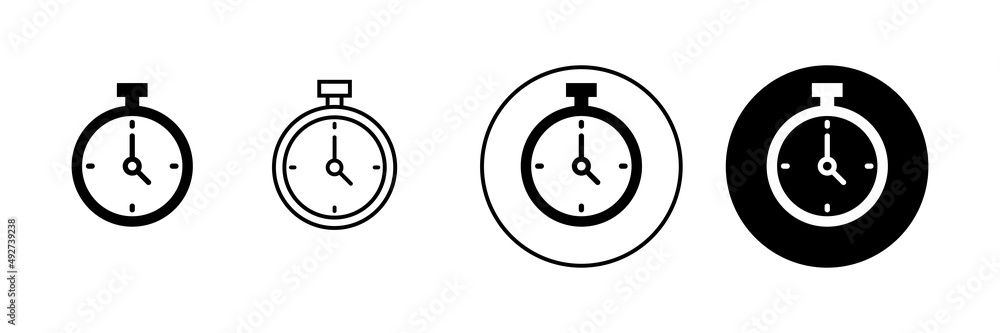 Stopwatch icons set. Timer sign and symbol. Countdown icon. Period of time Stopwatch icons set. Timer sign and symbol. Countdown icon. Period of time