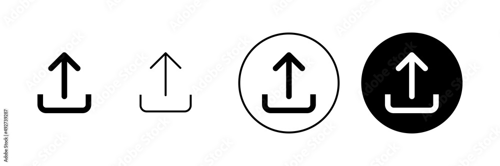Upload icons set. load data sign and symbol Upload icons set. load data sign and symbol