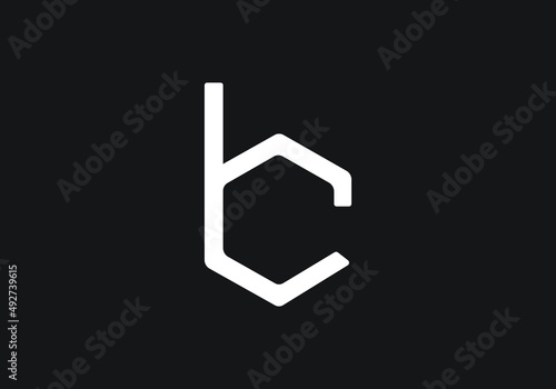 this is a creative letter BC logo design