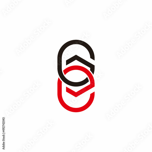 Free Download letter ge simple linked geometric line logo vector - GFXLoad