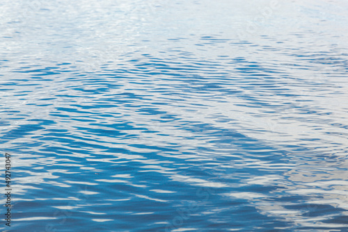 beautiful sea landscape with waves of blue color