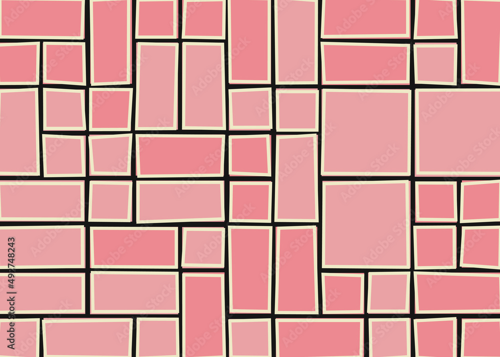 Offset Quads generative art background art illustration Offset Quads generative art background art illustration