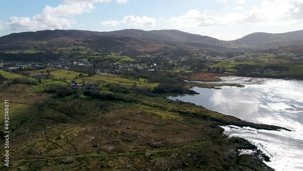 Aerial view of Ardara in County Donegal - Ireland Aerial view of Ardara in County Donegal - Ireland