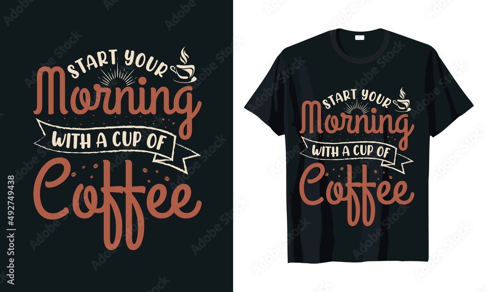 Coffee T-shirt Design Coffee T-shirt Design