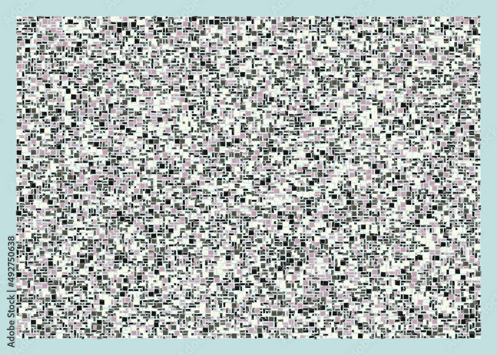 Fototapeta premium Offset Quads generative art background art illustration