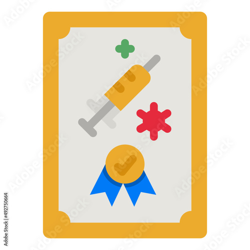 certificate flat icon