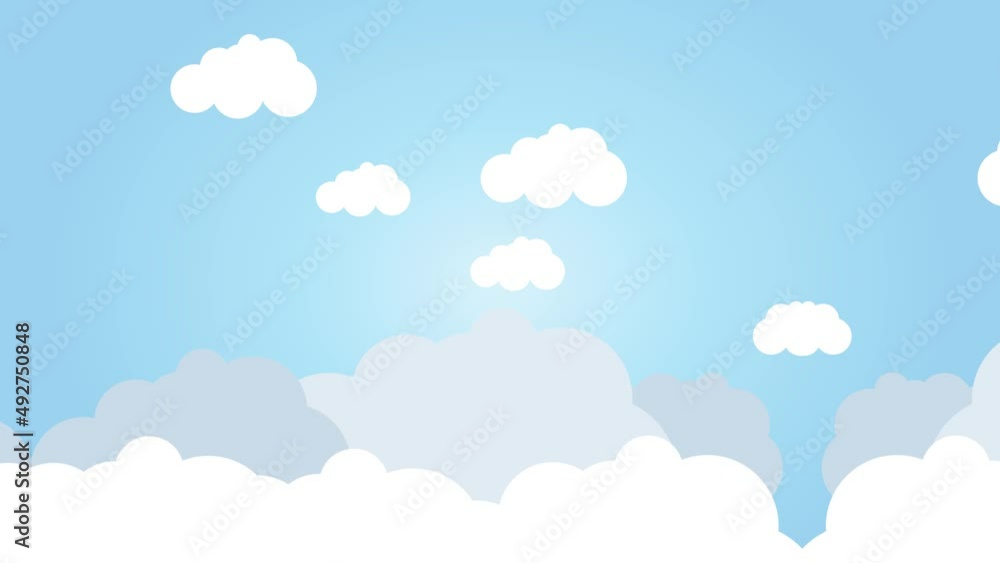 Blue sky with clouds background Blue sky with clouds background
