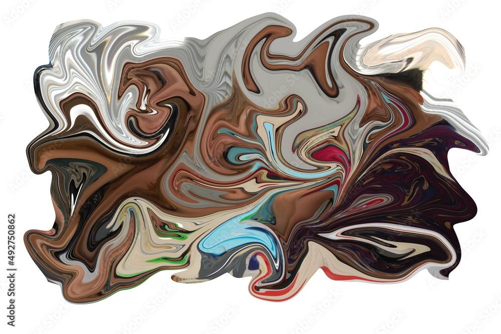 Creative ebru background with abstract painted waves Creative ebru background with abstract painted waves