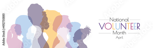 National Volunteer Month banner.