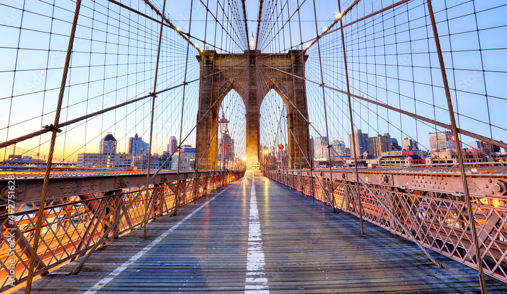Fototapeta premium Brooklyn Bridge, NYC, nobody